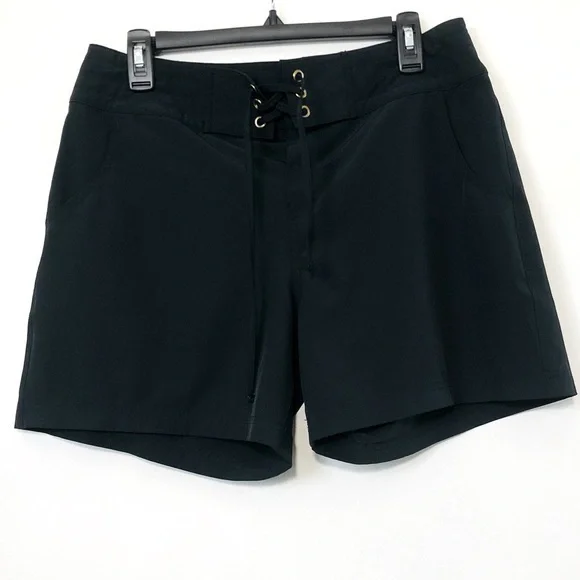 Sold LA BLANCA "All Board" 5-Inch Board Shorts- Black/Gold- Size Medium - Picture 7 of 9